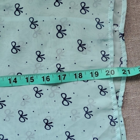 Sheer blouse with bows size XS - Picture 5 of 5